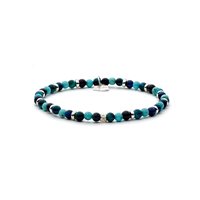 Bracciale Antracite Tris in Pietre dure BTR01 DELTA